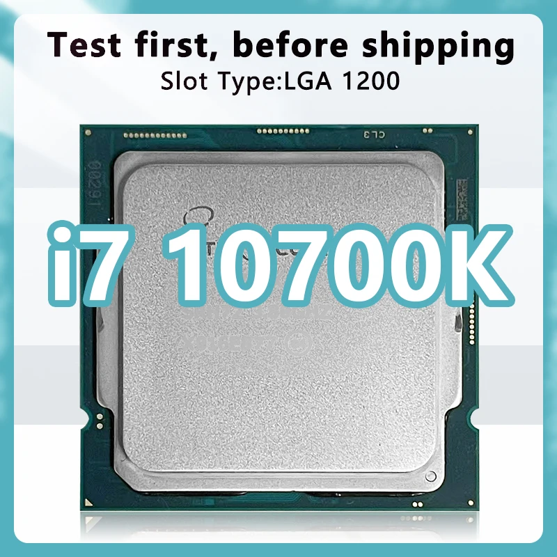 Core i7-10700K CPU 14nm 8 Cores 16 Threads 3.8GHz 16MB 95W 10thGeneration Processor Socket LGA1200 for Z490 motherboard   10700K