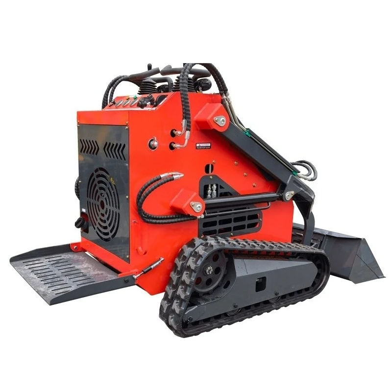 Skid loader exit, excavation and cleaning enough rotary tillage, crawler hydraulic skid loader