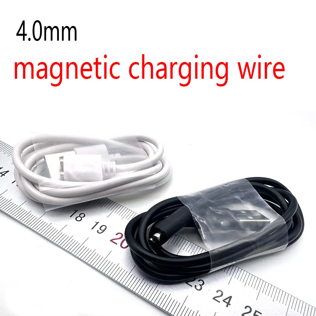 80cm Magnetic Charging Cable 2Pin Center Spacing 4mm Magnet Suction USB Power Charger Wire Smart Watch Data Cord