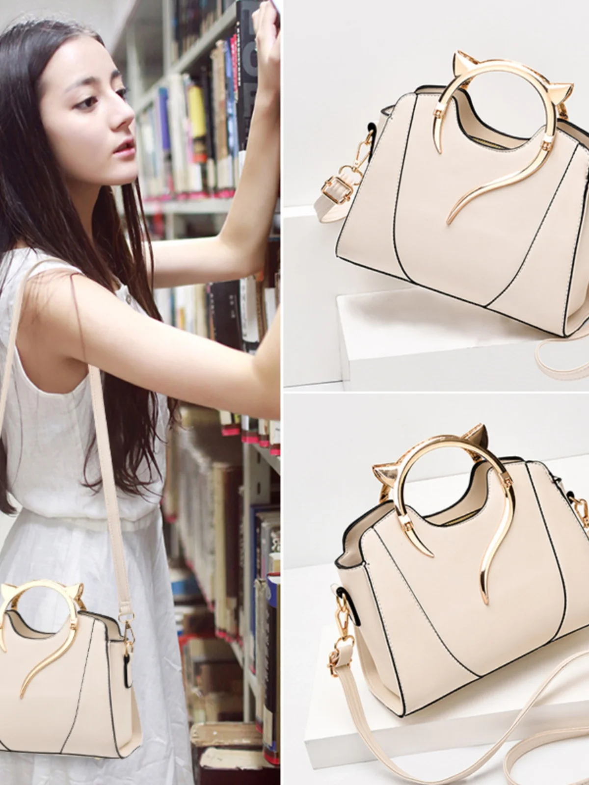 

Женская кожаная сумка-кроссбоди ITI 2025: Новая модная универсальная сумка через плечо в стиле фэйри, популярная в интернете