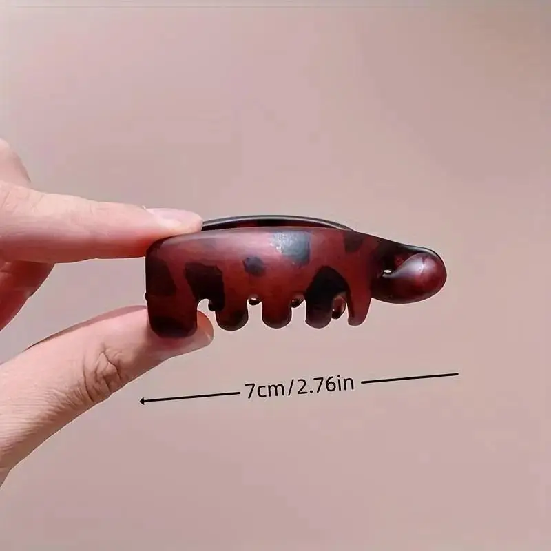 4 Stück Bananenklammern, kleine Größe, vertikale Klammern für Frauen, elegante Haarnadeln für hohe Pferdeschwänze, Twist-Clips, einfache Haaraccessoires – Detail 8