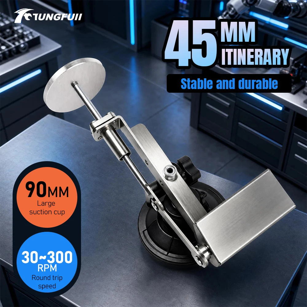

Tungfull 45mm Stroke Reciprocating Push Pull Motor Adjustable 30-300RPM Linear Actuator With 90mm Suction Cup Base
