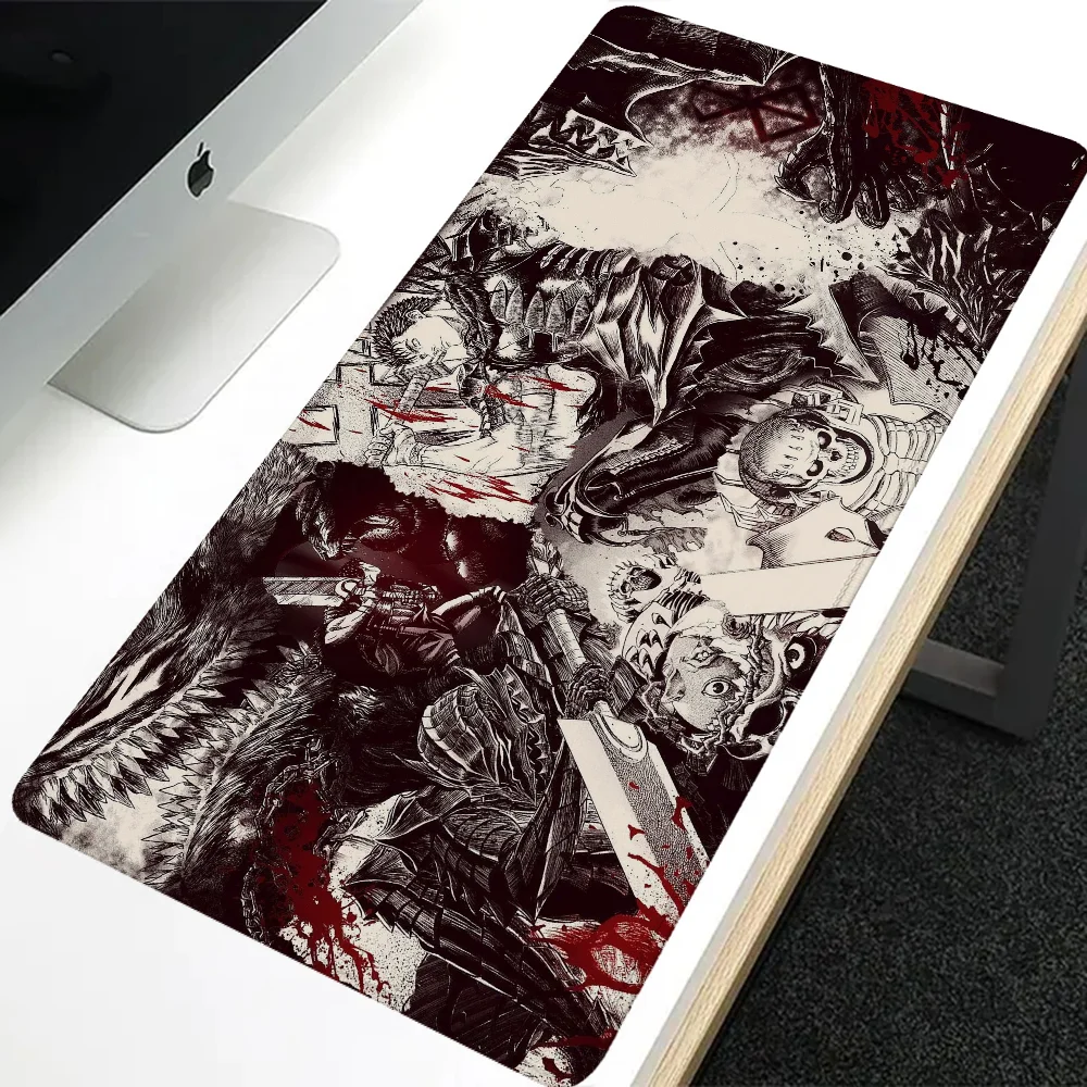 Berserk Gamer Desk Pad Gaming Pc Setup Accessories Xxl Mouse Pad Mat Mousepad Gamer 900x400 Computer Table Large Mats Office