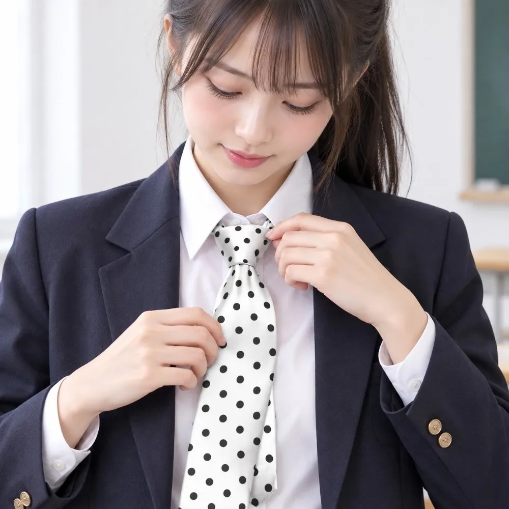 Korean Temperament Striped Tie Leopard Print Stripe JK Uniform Necktie Y2K College Style Belt Accessories JK Uniform Decoration