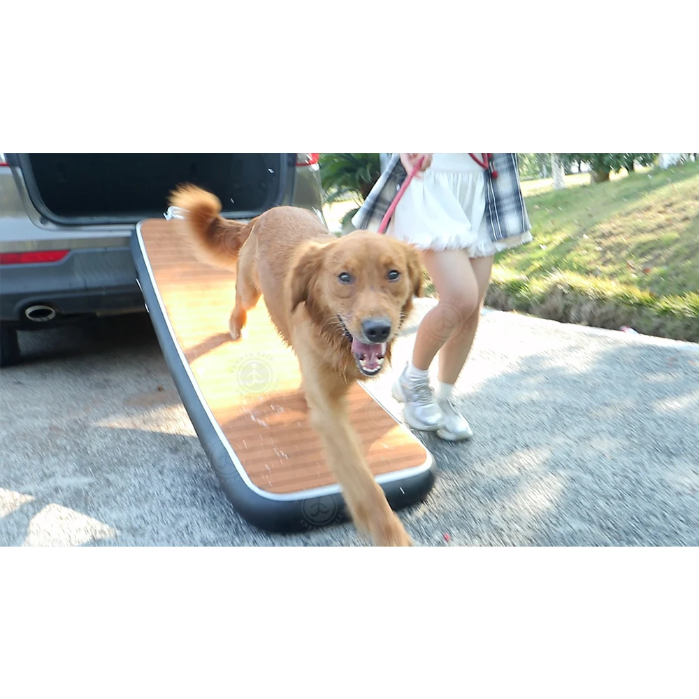 Long 2m Dog Car Ramp Foldable Pet Ramps With Non-Slip Surface Portable Dog Steps For Small Medium Large Dogs to Get Into Car SUV