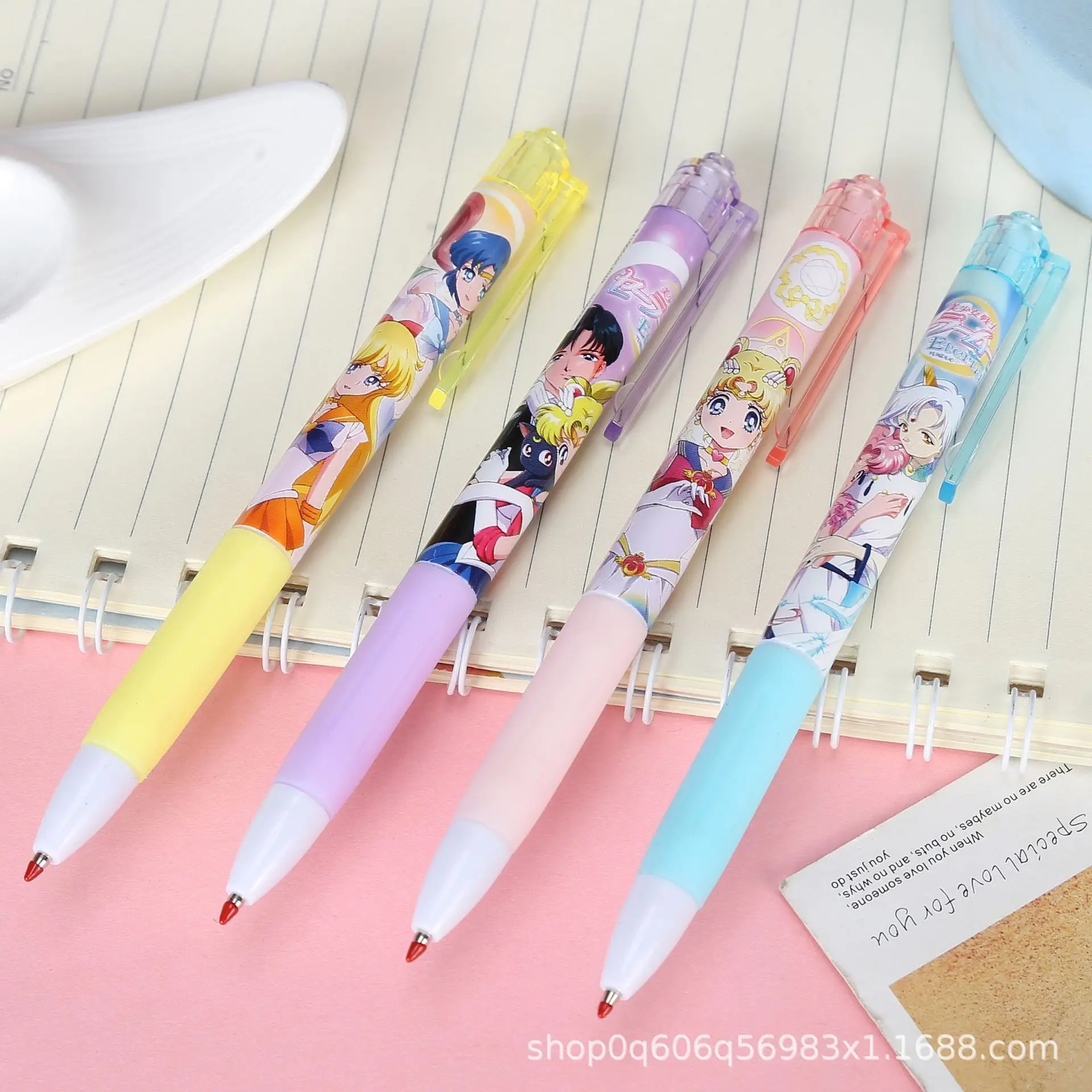 Sailor Moon Signature Pen Creative Cute Cartoon Stationery Neutral Pen Student Supplies  Gel Pens  Kids School Supplies Gifts