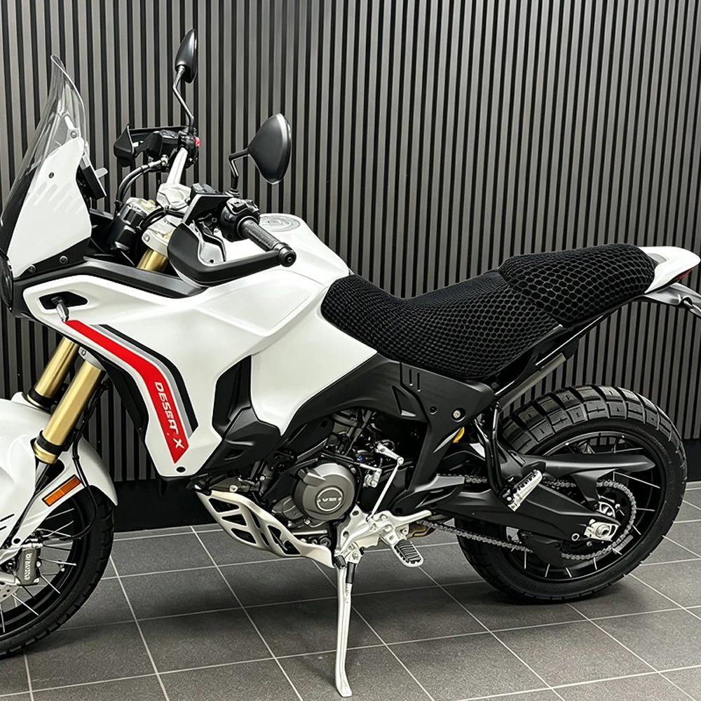 For DUCATI DESSERT X V2 2026 Motorcycle 3D Mesh Seat Cover DESSERTX V2 Breathable Airflow Cushion Waterproof Sunproof Saddle