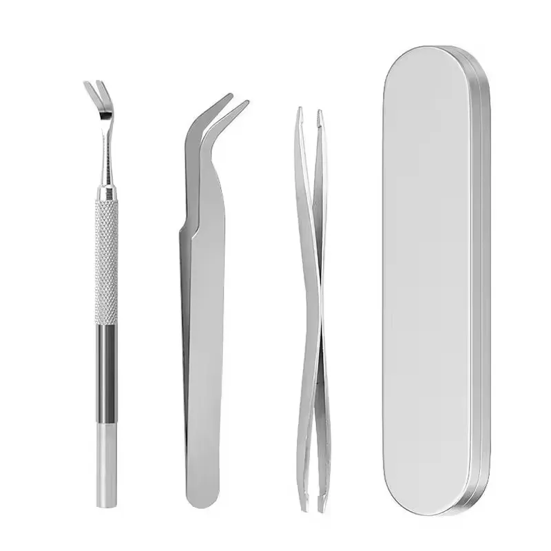 New 1Set Tick Removal Tool Professional Tick Removal Tweezers Used for Removing Human and Pet Lice Clamps Flea and Tick Removal