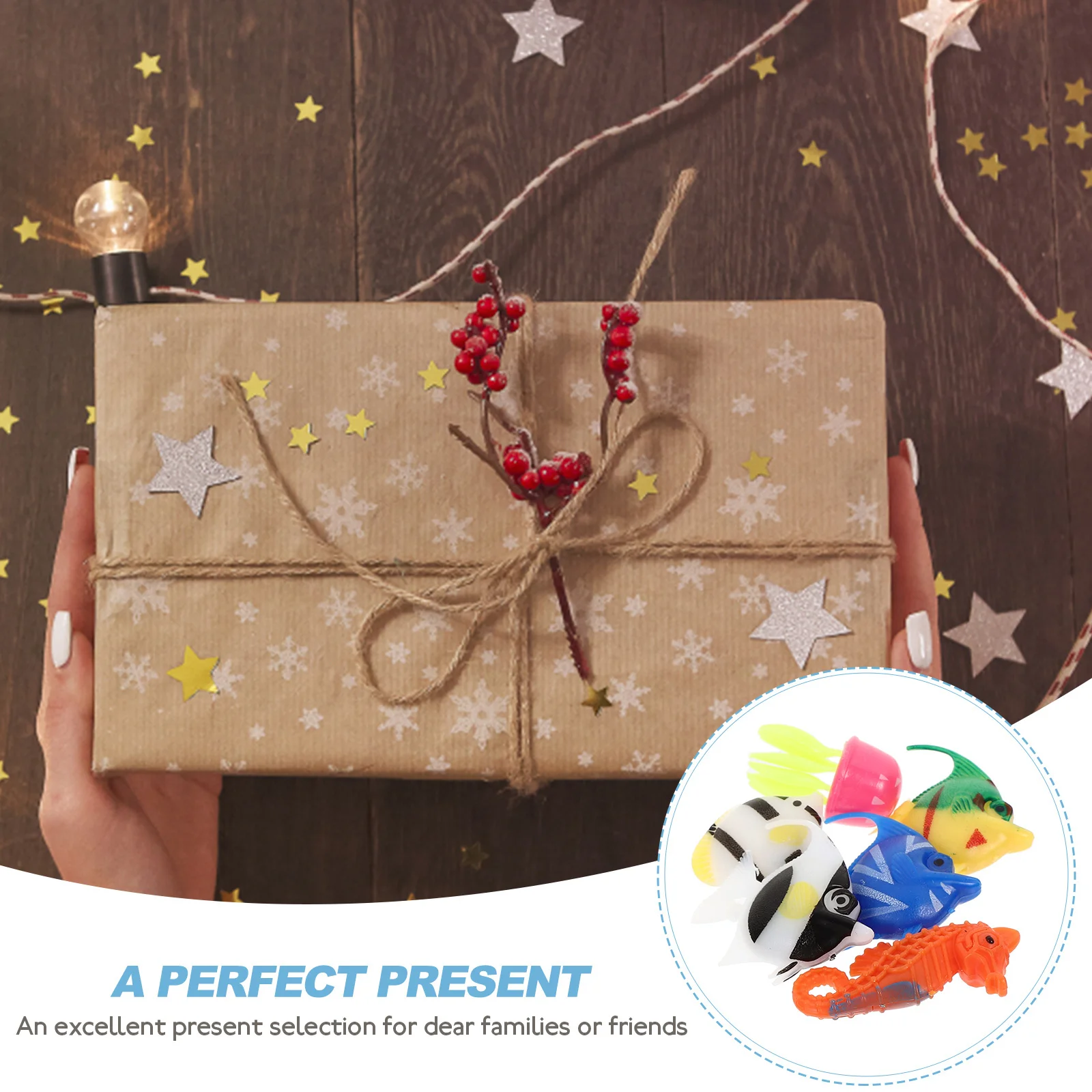 

8Pcs Simulated Fish Aquarium Decor Environmental-Friendly Sturdy Plastic Floating Fake Fish for Tank Micro Landscaping Home