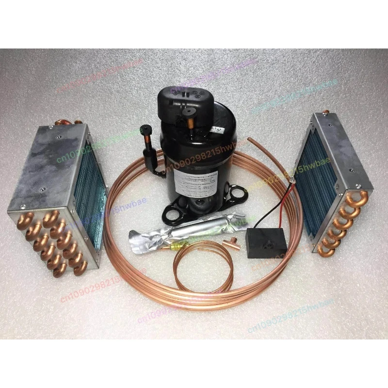 

DIY мини-компрессор для охладителя воды переменного тока, полные холодильные детали, конденсаторный испаритель, проект домашнего охлаждения