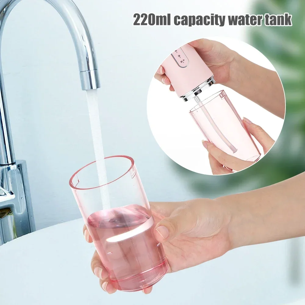 Mouth Washing Machine Powerful Portable Irrigator Dental Water Jet 3 Modes USB Rechargeable 4 Jet for Teeth Cleaning Health