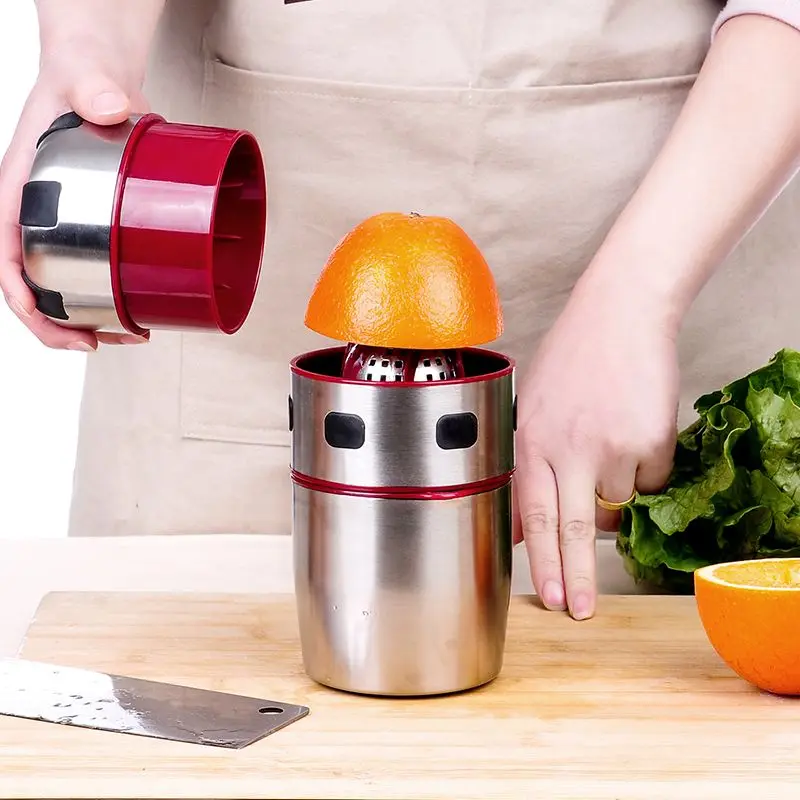 Manual Juicing Machine Stainless Steel Juicer Household Mini Juicing Machine Orange Watermelon Lemon Pomegranate Press ToolZD938