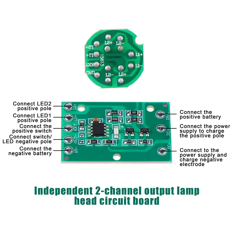 1 set HZ-8813 T6/U2/L2 Glare Light Control Circuit Board Flashlight Driver Board 3 Function 5 Function Gear Electric Plate