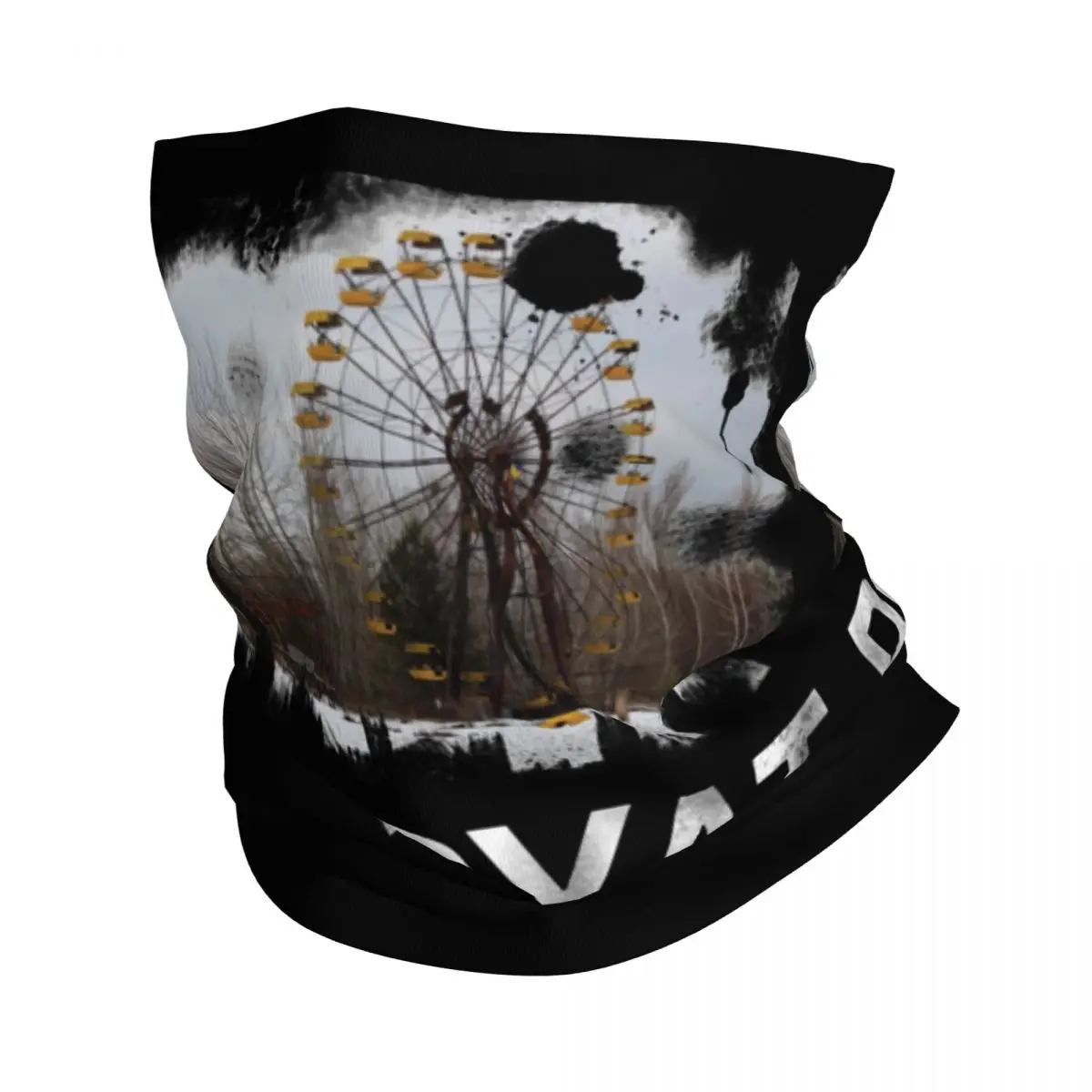 

Vintage Chernobyl Russia Bandana Neck Cover Printed Mask Scarf Multifunctional Headwear Riding for Men Women Adult All Season