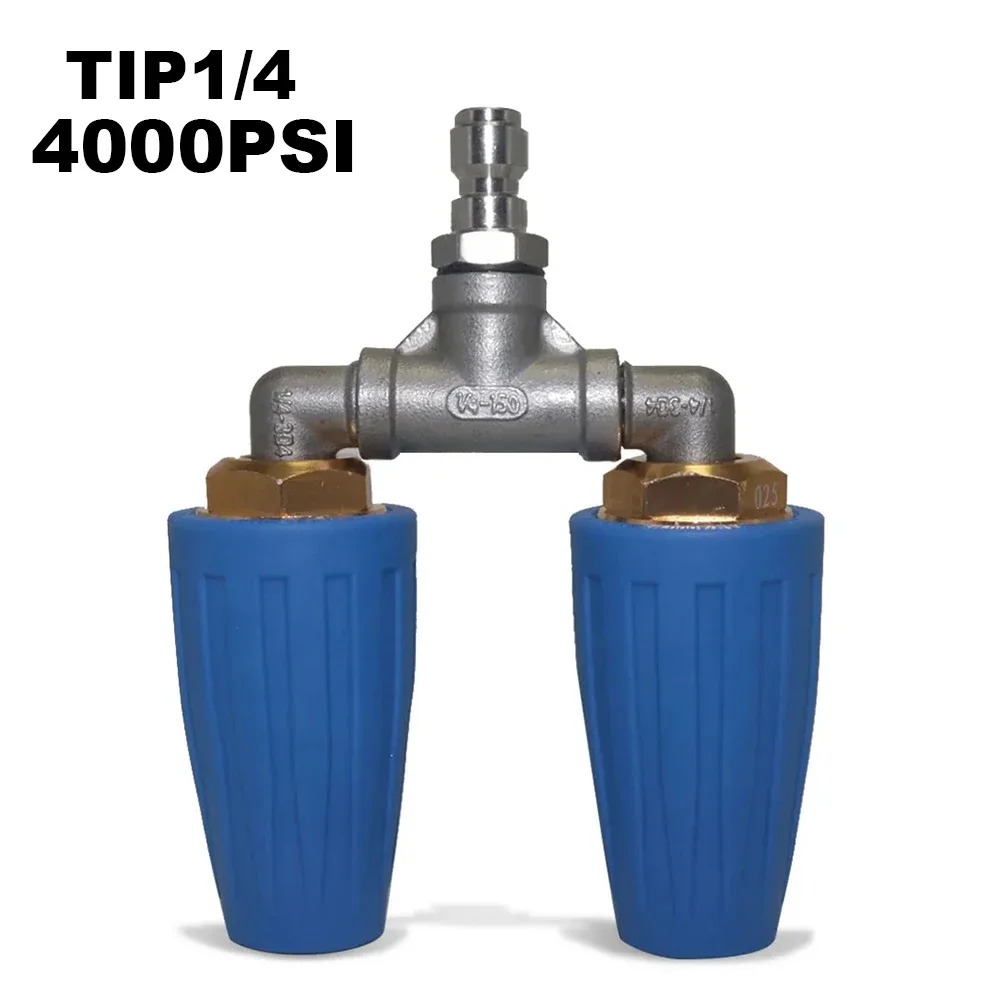 1/4-inch 4000PSI 4-6GPM Rotating Dual Turbo Spray Tip, Replacement Tip Set, Yard, Garden Outdoor Living High-Pressure Washer