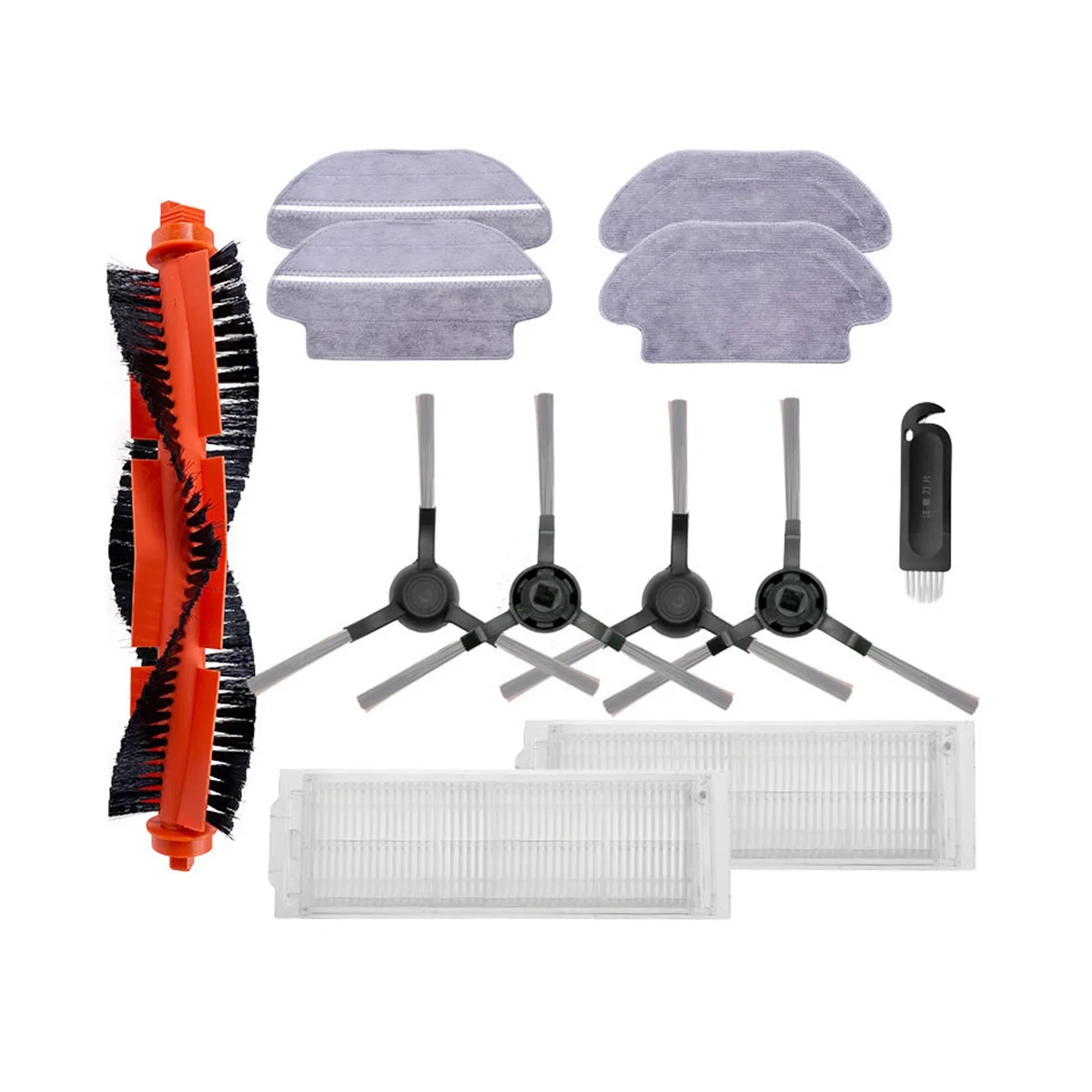 

For Xiaomi S12 / B106GL / S10 Roller Main Side Brush HEPA Filter Mop Cloths Robot Vacuums Spare Parts Replacement