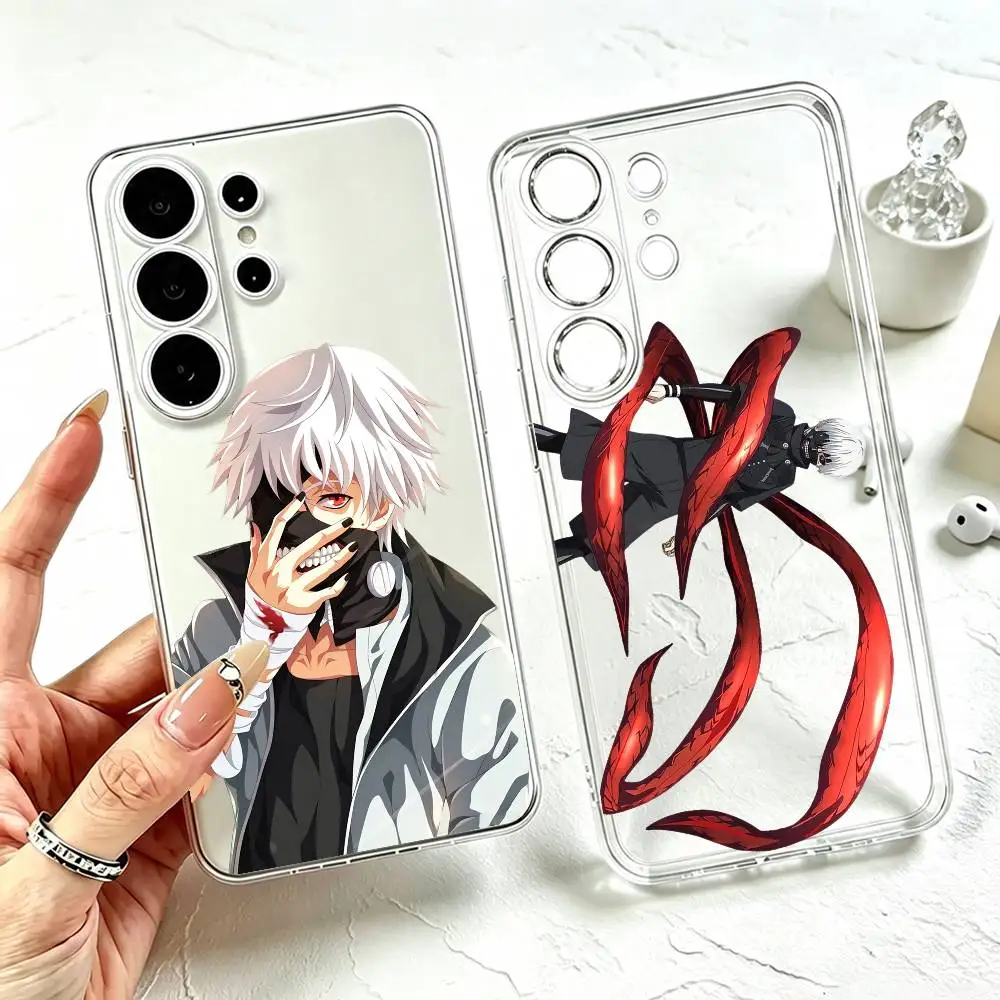 Tokyo Ghoul Kaneki Ken Anime  Phone Case Transparent Silicone Soft For Samsung S25,S24,S21,S22,S23,S30,Ultra,S20,Plus,Fe