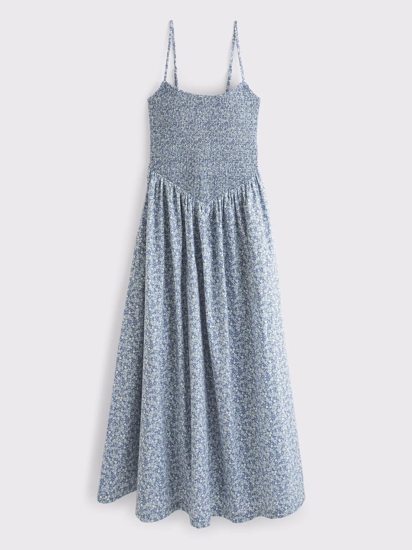 

French Spaghetti Straps Bohemian Maxi Dress With Pockets