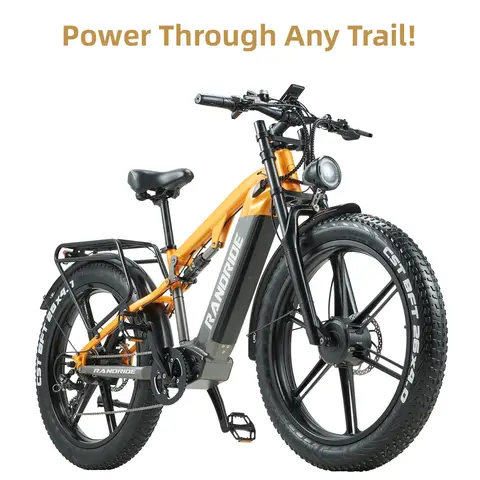 Electric Bicycle 2000W Motor 48V 20Ah Battery 50km/h E-Bike 26x4 Inch Tire Off-road Electric Bike Mountain Ebike Snowmobile Bike