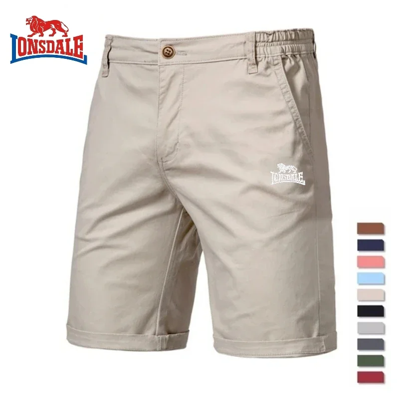 

Новые летние мужские повседневные шорты высокого качества из 100% хлопка, модные деловые удобные шорты для похудения с эластичной резинкой на талии