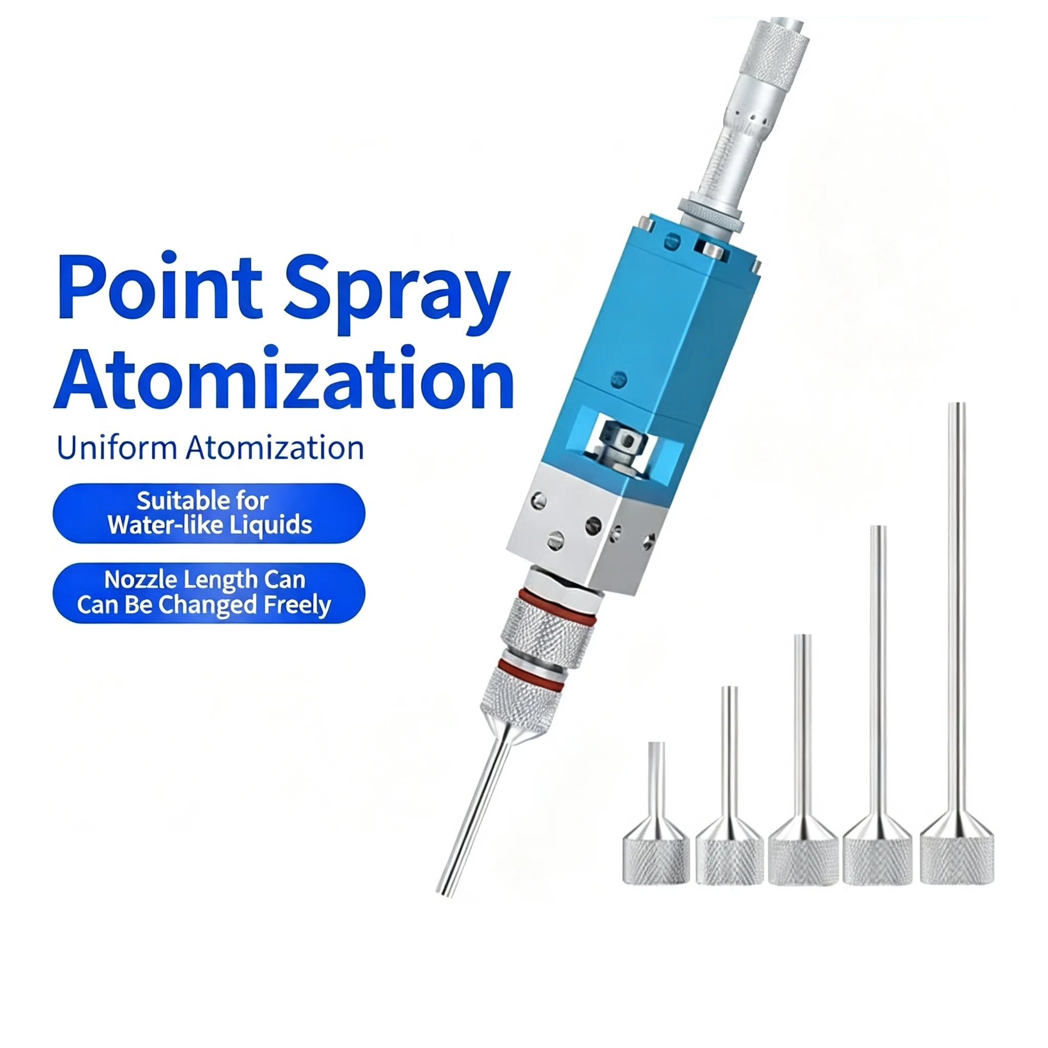 SY Pneumatic Injection Top Needle Micrometer Precision Coating Valve Precision Atomized Liquid Point Spray Dispensing Valve