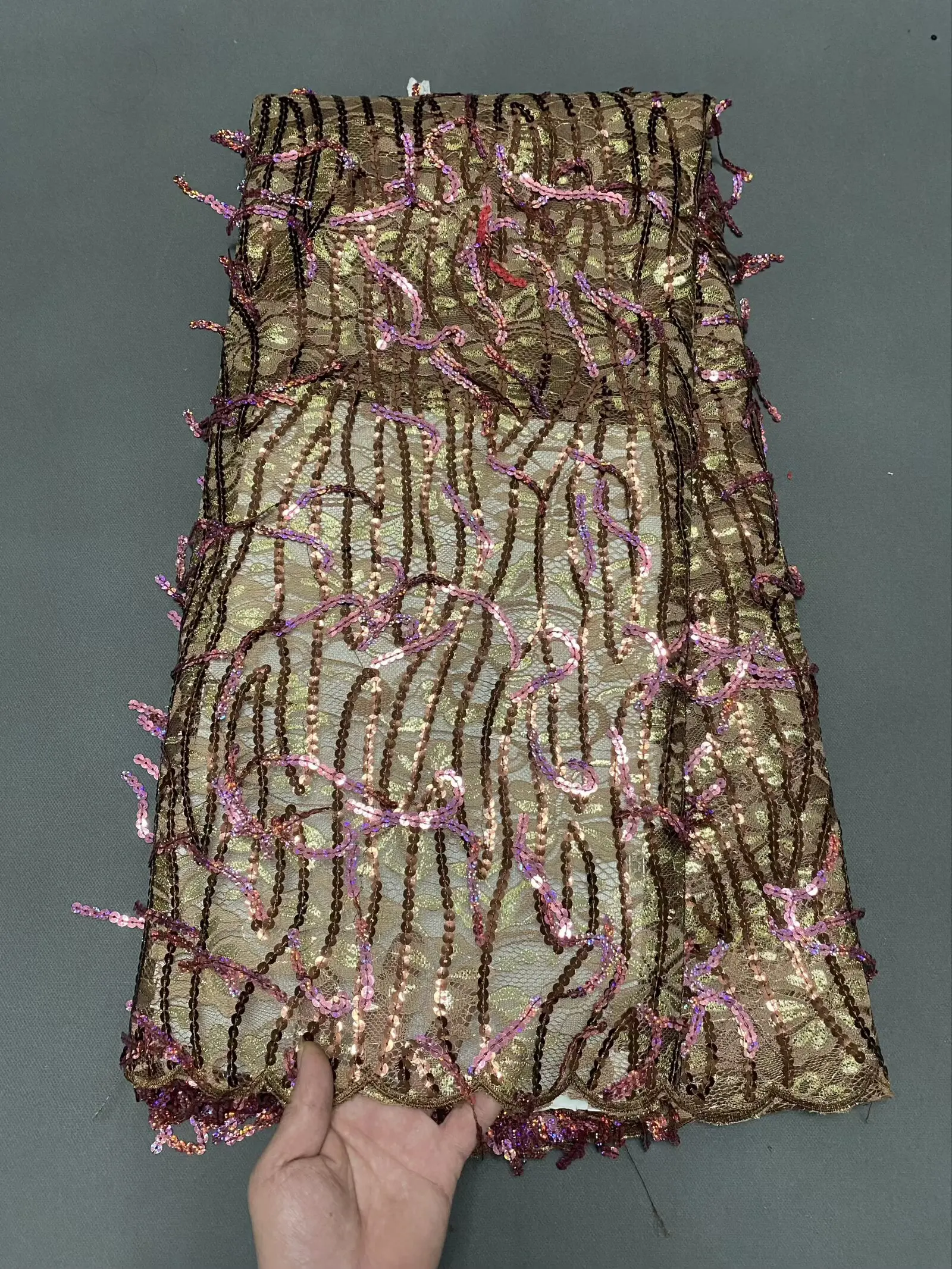 

African Tulle Lace Fabric Latest Affordable Premium French Floral Pattern 2025 Tassel Nigeria Embroidered For Wedding