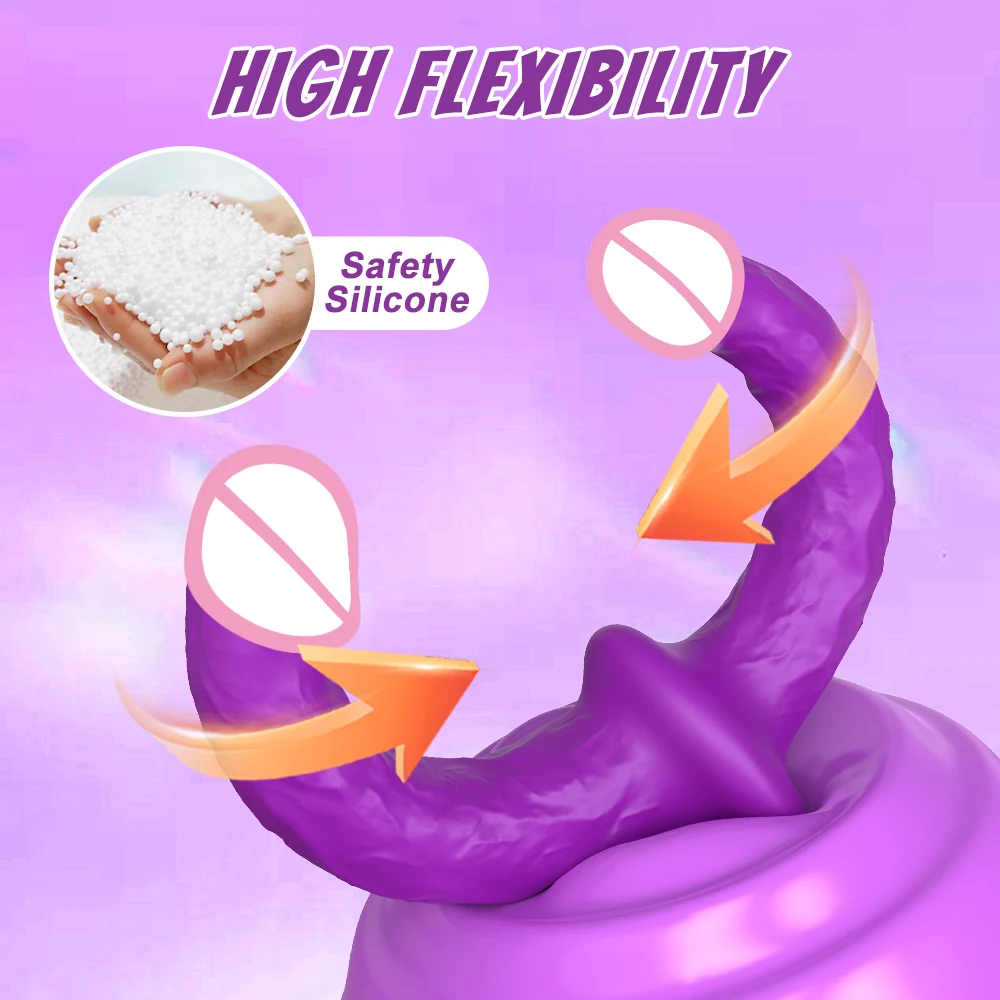 Strapless Strapon Dildo Vibrator 3 in 1 Sex Toys for Adult Double Penetration Anal Plug Anal Beads Vibrators for Women Lesbian view 2