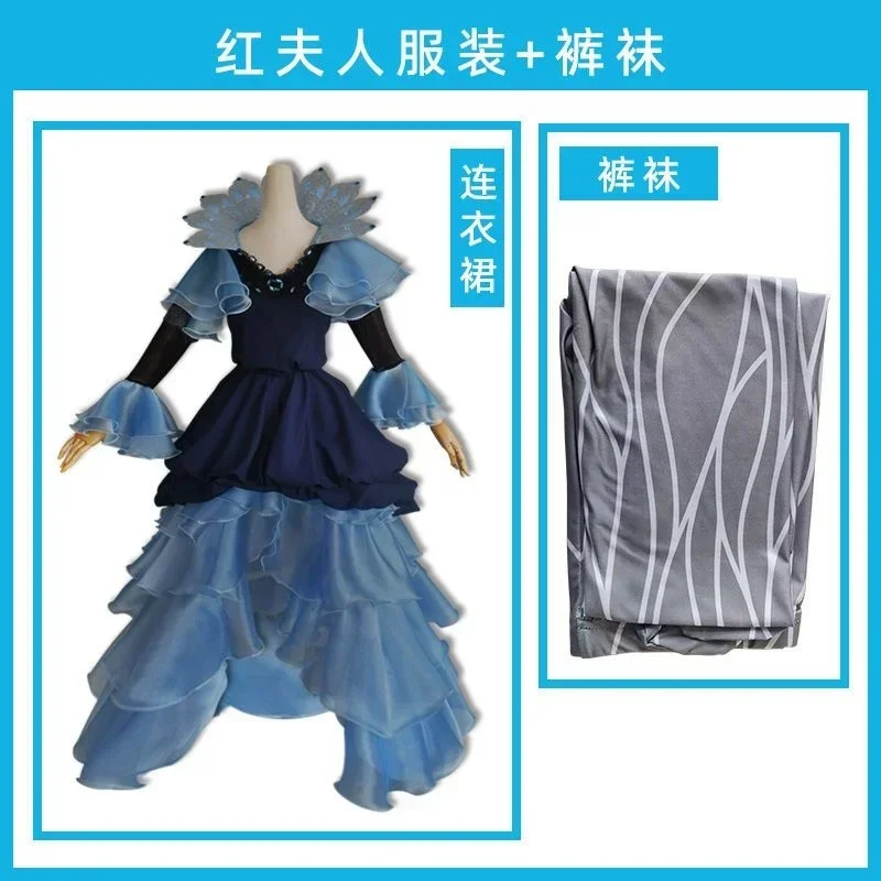 Anime! Identity V Marie Evening Tide Game Suit Noble Elegant Dress Uniform Cosplay Costume Halloween Party Outfit Women