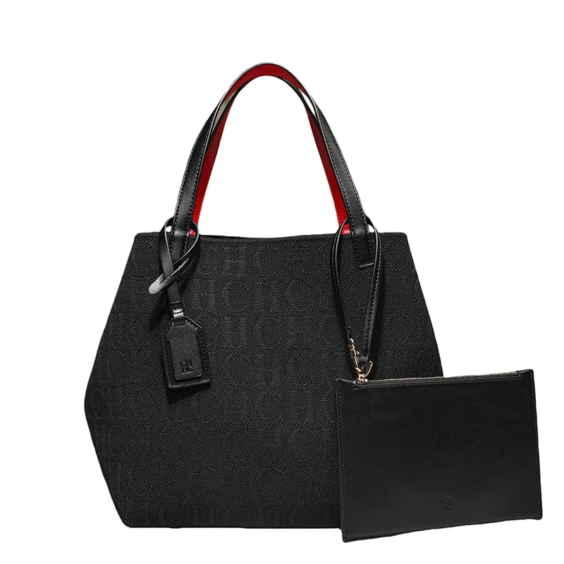 CH New Letter Embossed Design Fashion Handbag Women's Mother Son Combination Bag Retro Large Capacity Shoulder Shopping Bag