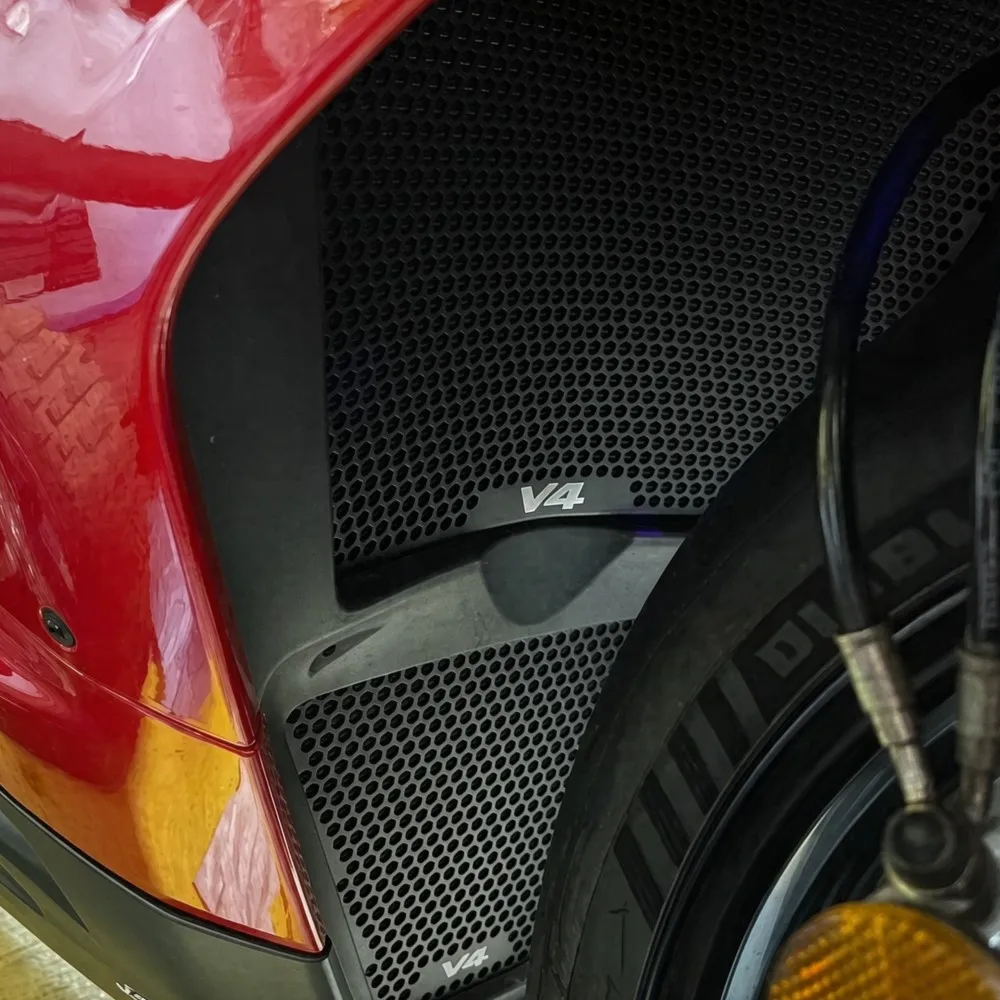 For Ducati Panigale V4 S R 2025-2026-2027 Motorcycle Radiator Guard Grille Protector Cover Cooler Protective Panigale V4S V4R