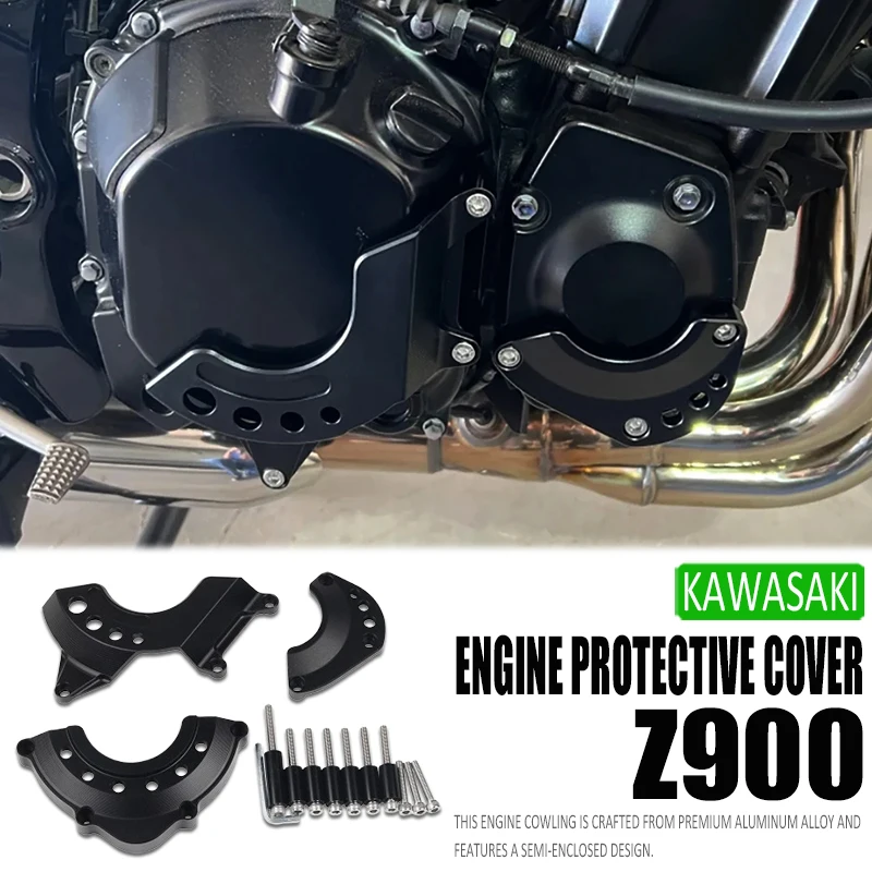 

Motorcycle Protection Clutch Engine Cover Cnc Aluminum Guard Slider Crash Protector For Kawasaki Z900 Z900 RS z900rs Z900RS Cafe