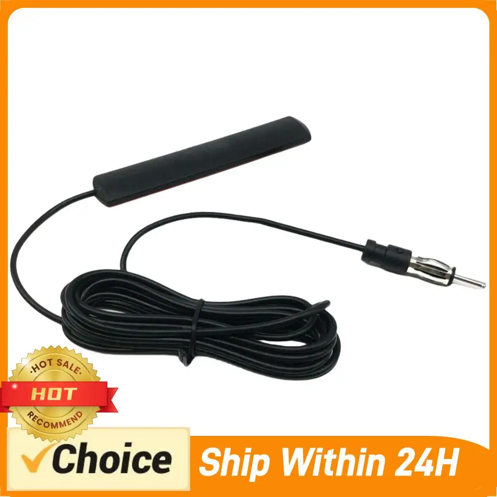 DC 5-12V AM/FM Radio Aerial Car Hidden Amplified Antenna 85-860Mhz Signal Amplifier Booster Antena for Car Truck Motorcycle Boat