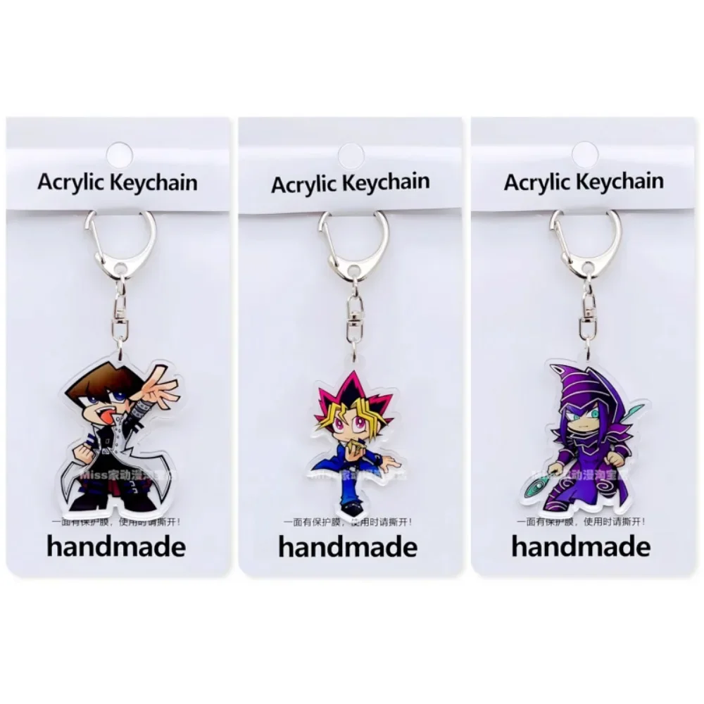 DIY Yu-Gi-Oh! Acrylic Keychain Seto Kaiba Yugi Muto Blue-Eyes White Dragon Anime Peripheral Game Collection Card Holiday Gift