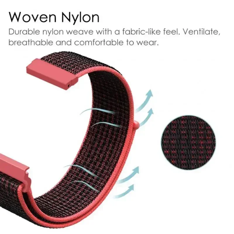 20 22mm Sport Nylon Strap For SUUNTO 3 9 PEAK PRO/5 PEAK Wristband For SUUNTO RACE S/OCEAN/VERTICAL SmartWatch Band Correa Loop