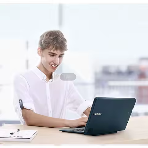 KU 2-in-1 11.6" Windows 10 Mini Notebook Intel Atom x5-Z8300 64-bit Quad Core 4GB DDR RAM 32GB ROM 1366 x 768 IPS HD-MI Port