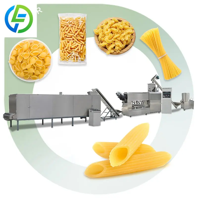 Rice Noodle Pasta Macaroni Dough Italian Commercial Industry Single Screw Extruder Make Production Machine