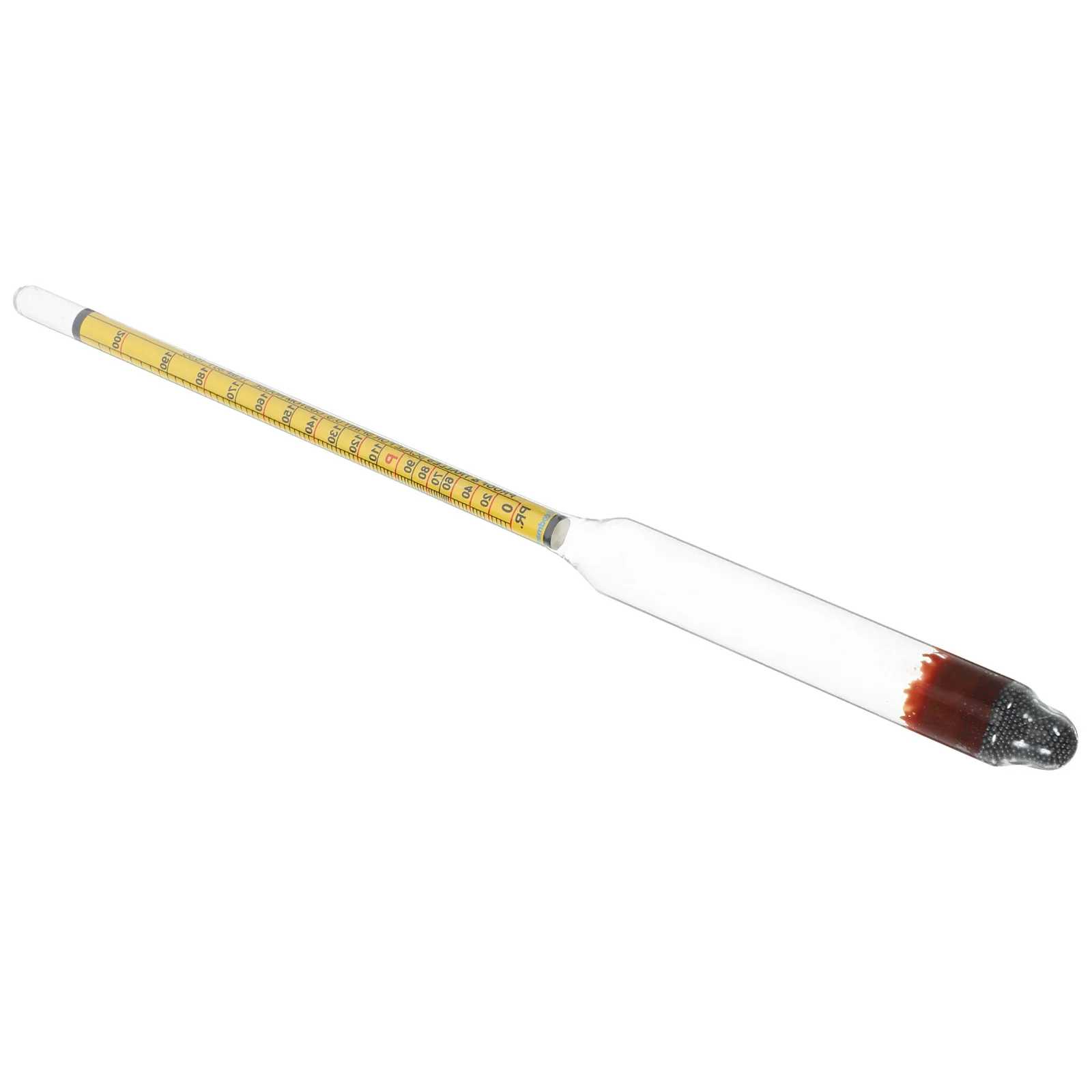 Стеклянный гидрометр для алкоголя 0-20%, для домашнего виноделия