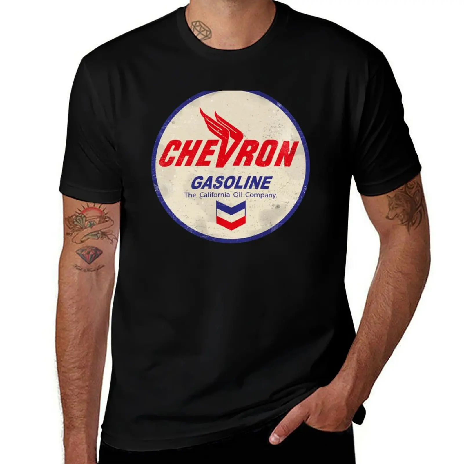 Chevron 1948 Vintage sign T-Shirt Stylish Print Short Sleeve Tee T-Shirt