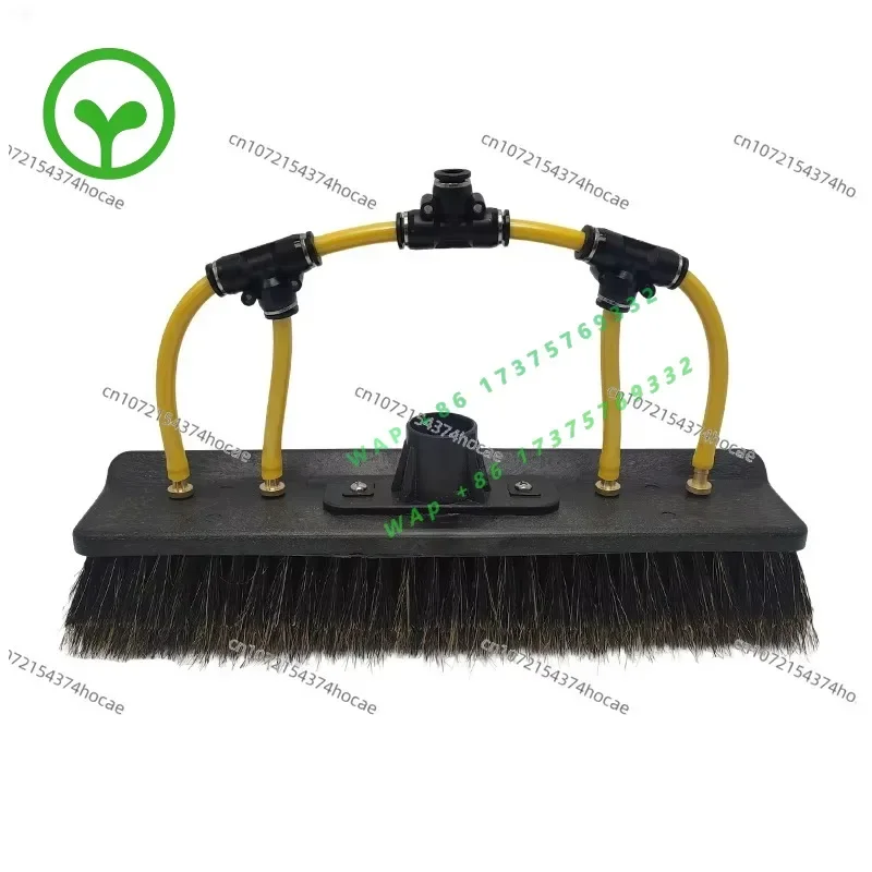 【specialized】Solar Panel Cleaning Water Fed Sill Brush All Boar Hair With Pencil Jet For Telescopic Pole Window Cleaning (Euro T