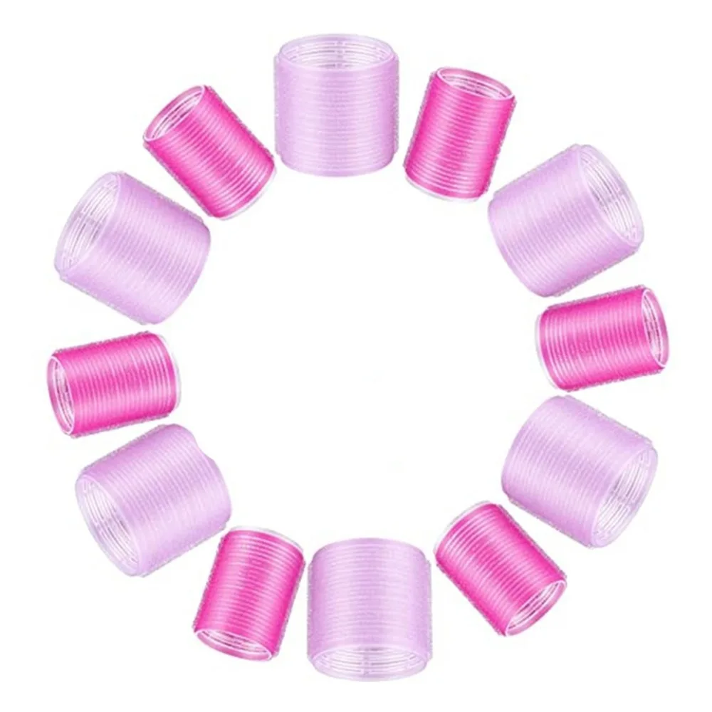 Easy to Use Self Grip Hair Roller Set Plastic Resin Professional Hair Roller Set Durable Self Grip Hair Curlers Home Use