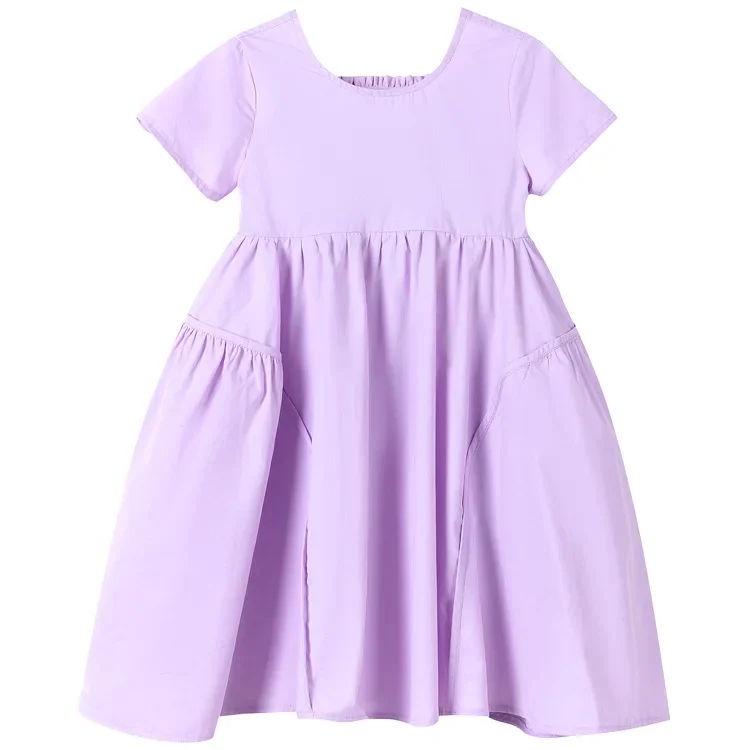 Dress 2025 Woman Mother Daughter Loose Dresses and Me Matching Outfit Women Cotton Clothing Mom and Baby Girl Short Sleeve Mommy