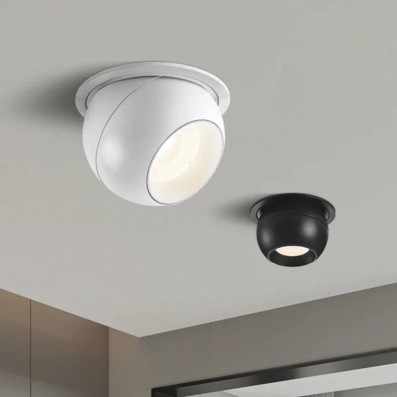 

Universal adjustable angle light embedded led ceiling lamp household living room porch aisle anti-glare downlight