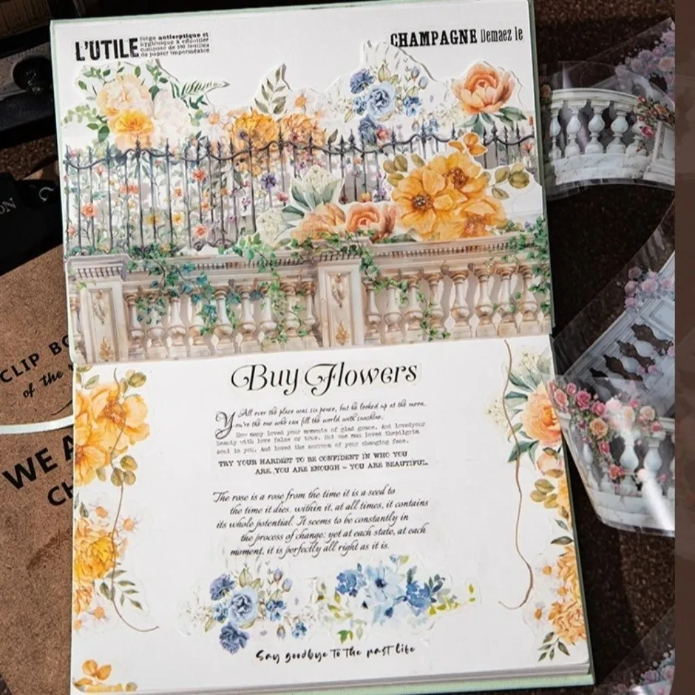 Creative PET Landscape Tapes Flower Vine Design 
