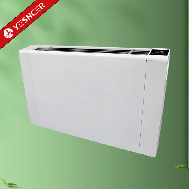 

YESNCER Вентиляторная катушка с охлажденной водой, настенные гидронические тонкие вентиляторы постоянного тока Fcu для отопления и охлаждения