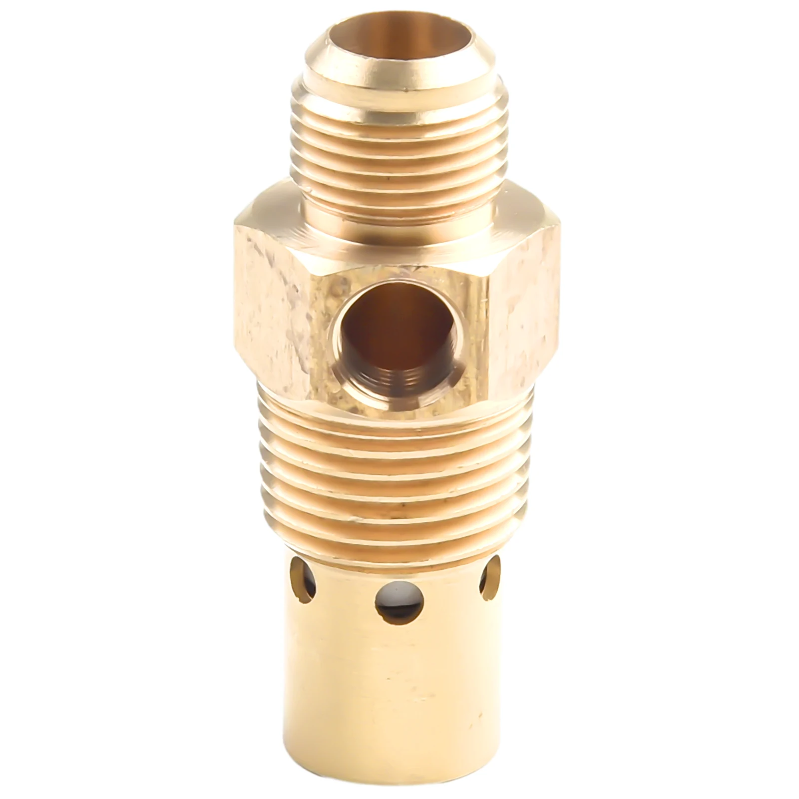 

Brass For Air Compressor Check Valve with G3/8 Male NPT Thread x G1/2 Inlet and Side G1/8 Female NPT Port for Unloader Line