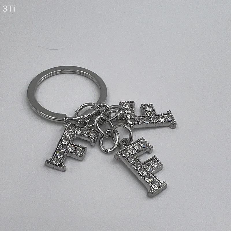 Модный брелок из сплава с буквами, полный бриллиант, брелок для ключей, сумка, подвеска, подвески, изысканное украшение для рюкзака, подарки на день рождения