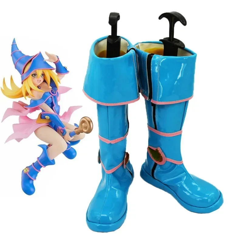 Buty Anime Black Magician Girl Dark Magician Girl Yu-Gi-Oh Mana Cosplay Botki Halloween Kostium Akcesoria Rekwizyty Wykonane