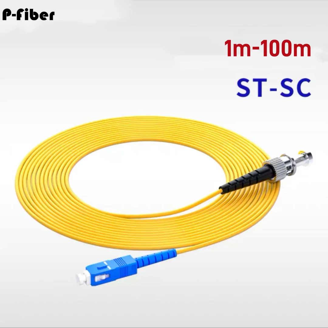 SC-ST UPC Singlemode fiber jumper 1-100m  optical patchcord Simplex 2m 5m 10m 20m 30m 50m indoor cable FTTH P-fiber optic SM