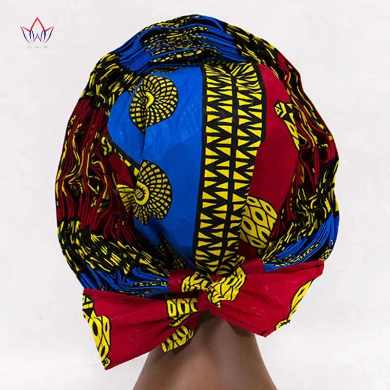 African Headwrap In Women's Hair Accessories Scarf Wrapped Head Turban Ladies Hair Accessories Scarf Hat Headwrap Nigeria WYB480