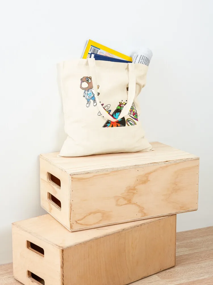 Kanye Graduation Bear Tote Bag Eco bag canvas tote bag great tote